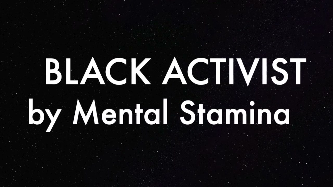 Black Activist music video poster